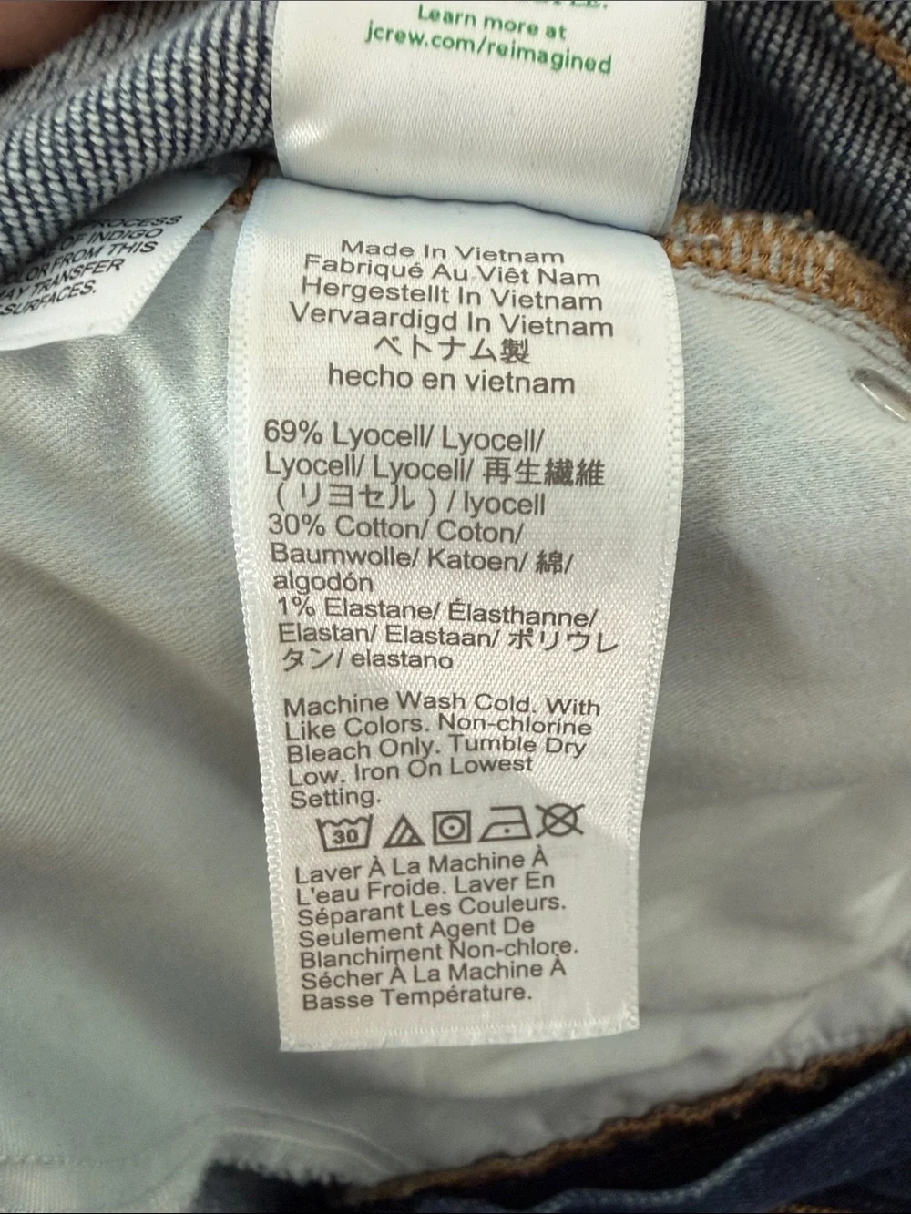 NWOT J. Crew Denim Trouser Jeans Fiorellas Wash High Waist Wide Leg 29 Tall 29T